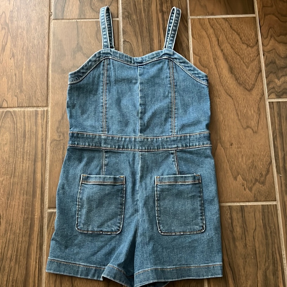Abercrombie Kids - Girls jean romper